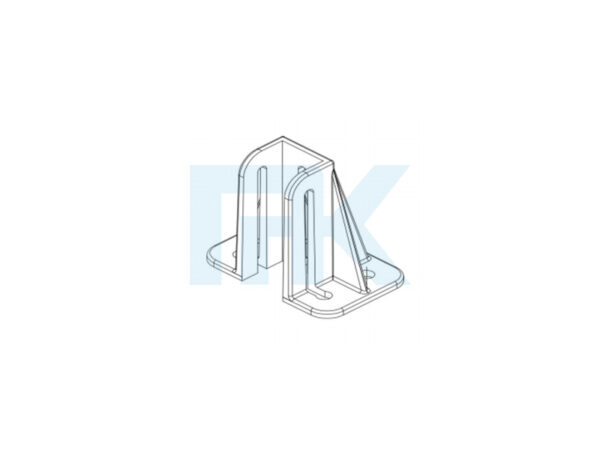 強化フロアブラケット_1 Reinforced Aluminium Floor Bracket for Heavy-duty T Slot Profile Support